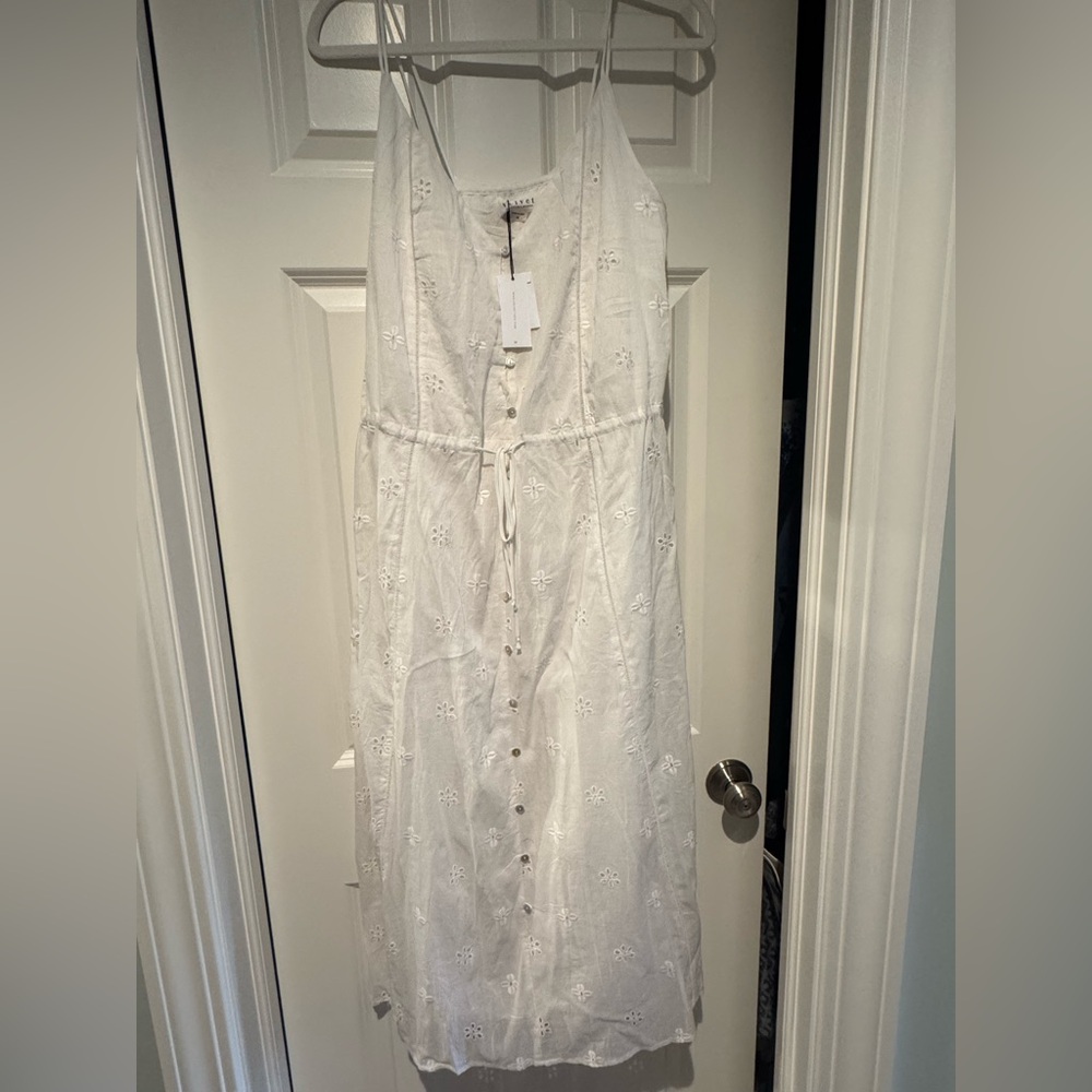 Velvet White Dress